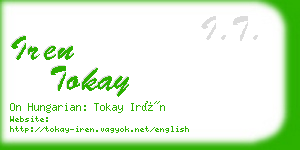 iren tokay business card